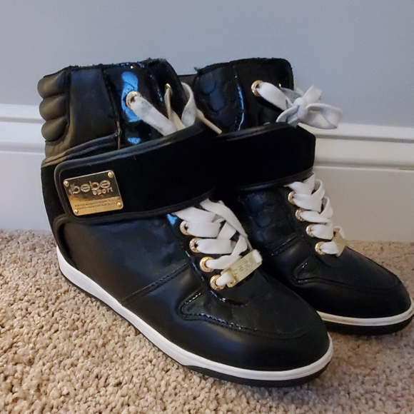 bebe cadyna wedge sneaker